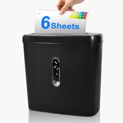 mini biuro domowe Cross Cut 6 arkuszy A4 Paper Shredder z 11L Koszyk C502P
