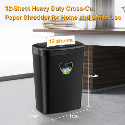 Maszyna do rozdrabniania papieru P-4 z dużą pojemnością 25L 12 kart A4 CD228P-12