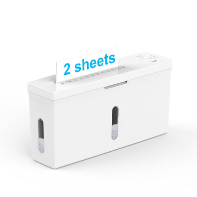 Nowy sprzęt biurowy Poziom P5 CS201C A4 2 Rozbijacz arkuszy do biura Desktop Paper Shredder Machine Biały kolor
