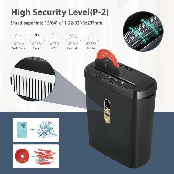 SD108P 8 PLATY Maszyna do niszczenia papieru A4 do kart CD Rozbiórka papieru z koszykiem 11L 2