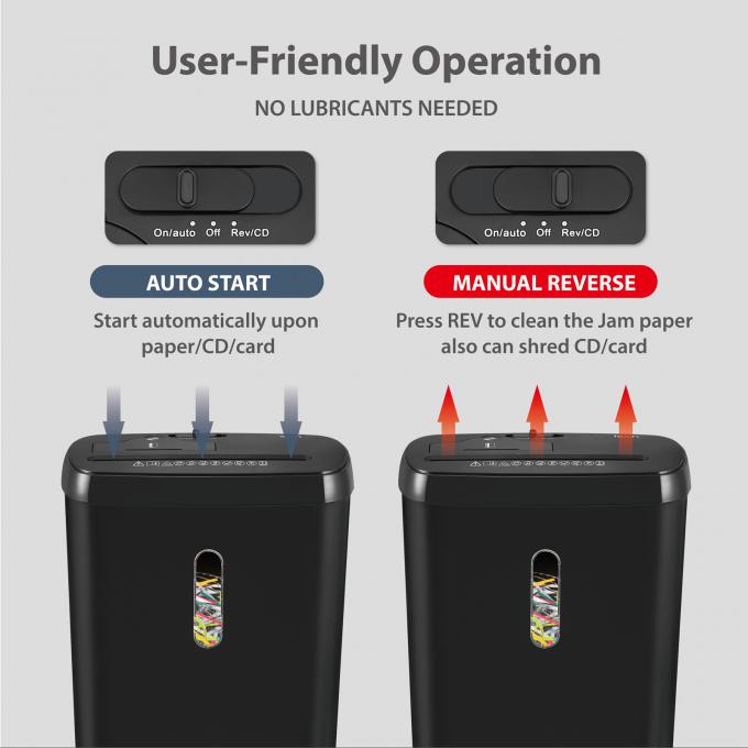 SD108P 8 PLATY Maszyna do niszczenia papieru A4 do kart CD Rozbiórka papieru z koszykiem 11L 3