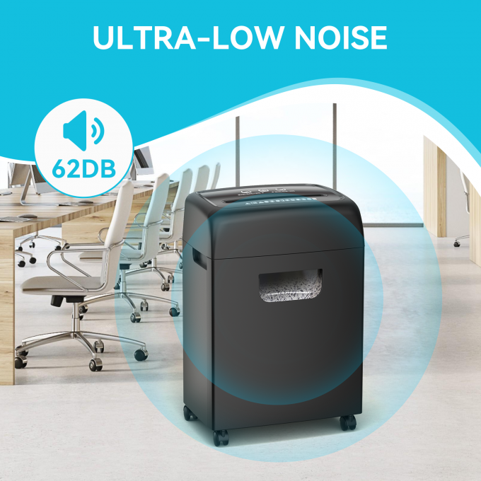 C281P Maszyna do rozdrabniania papieru 20L 18 Sheet Paper Shredder 4