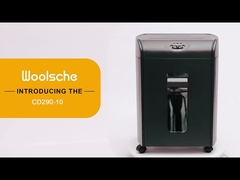 CD290P 10 arkuszy Micro Cut Heavy Duty papier biznesowy CD shredder z 18Liter wyciągający się zbiornik papieru shr